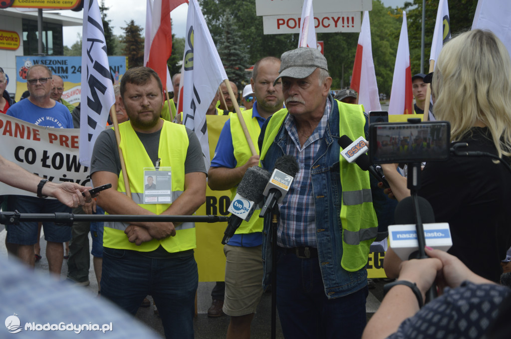 Protest rybaków i rolników we Władysławowie 24.07.2021
