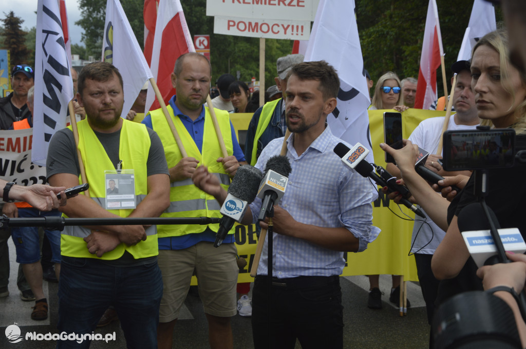 Protest rybaków i rolników we Władysławowie 24.07.2021