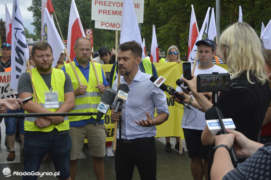 Protest rybaków i rolników we Władysławowie 24.07.2021