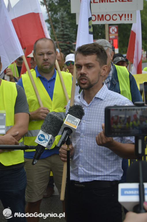 Protest rybaków i rolników we Władysławowie 24.07.2021