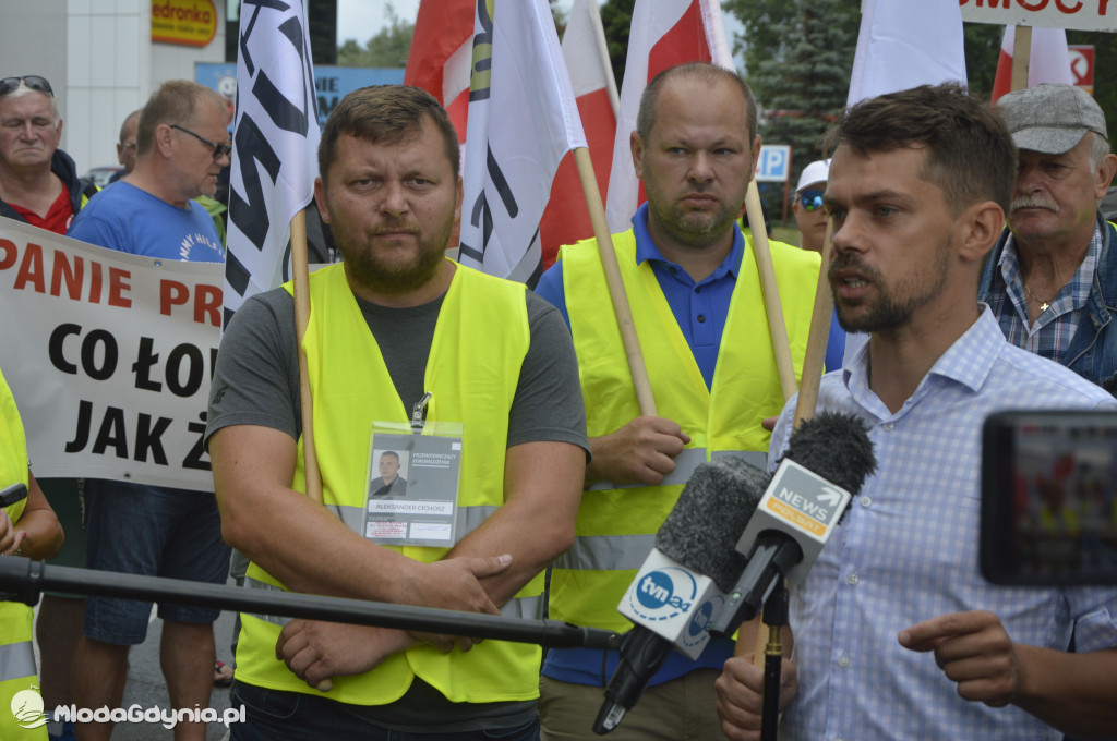 Protest rybaków i rolników we Władysławowie 24.07.2021