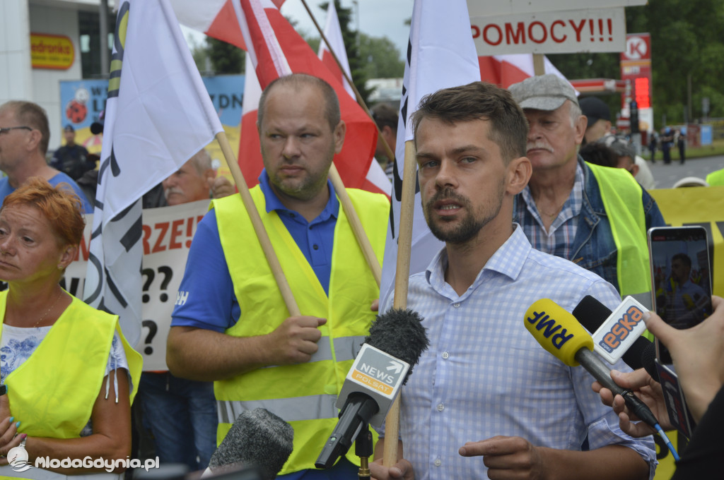 Protest rybaków i rolników we Władysławowie 24.07.2021
