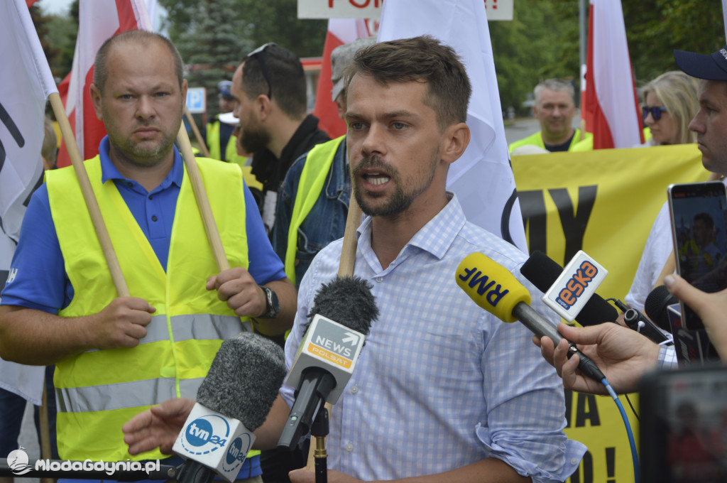 Protest rybaków i rolników we Władysławowie 24.07.2021