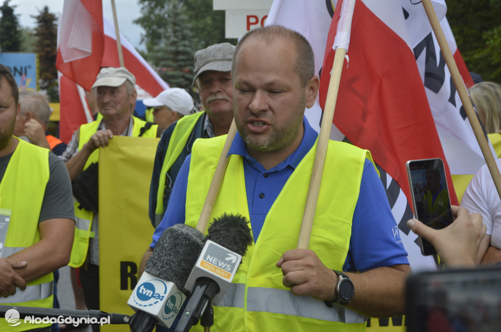Protest rybaków i rolników we Władysławowie 24.07.2021