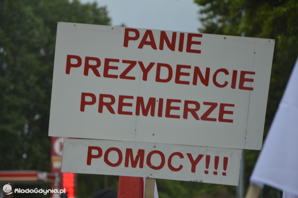 Protest rybaków i rolników we Władysławowie 24.07.2021