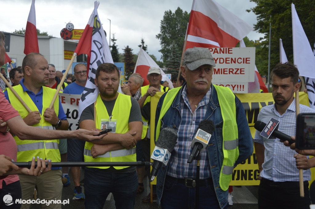 Protest rybaków i rolników we Władysławowie 24.07.2021
