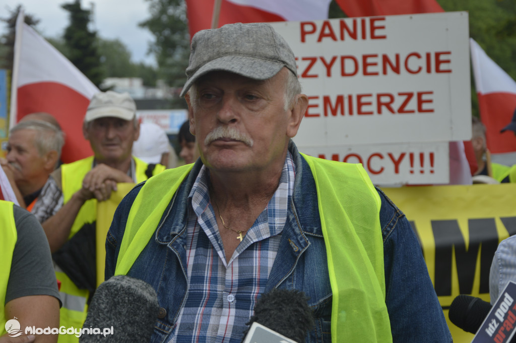 Protest rybaków i rolników we Władysławowie 24.07.2021