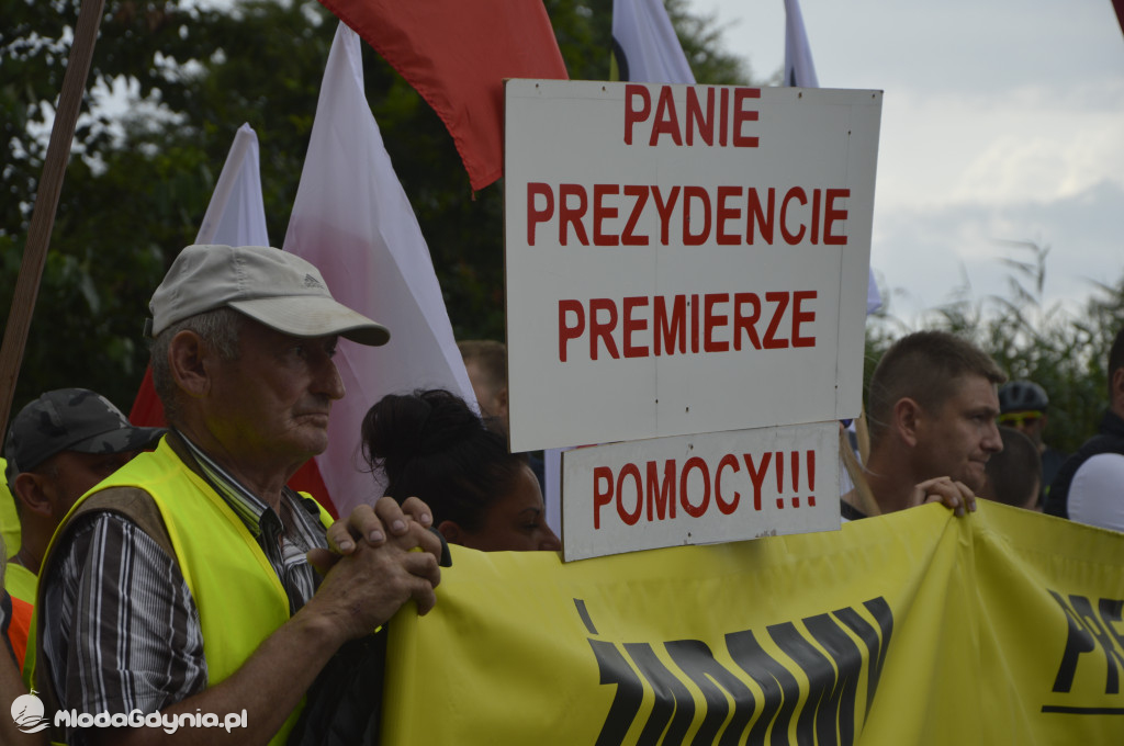Protest rybaków i rolników we Władysławowie 24.07.2021