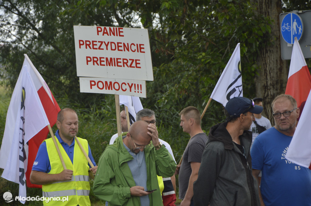 Protest rybaków i rolników we Władysławowie 24.07.2021