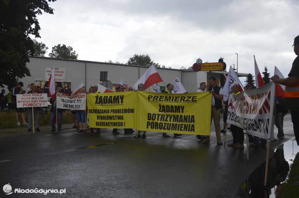 Protest rybaków i rolników we Władysławowie 24.07.2021