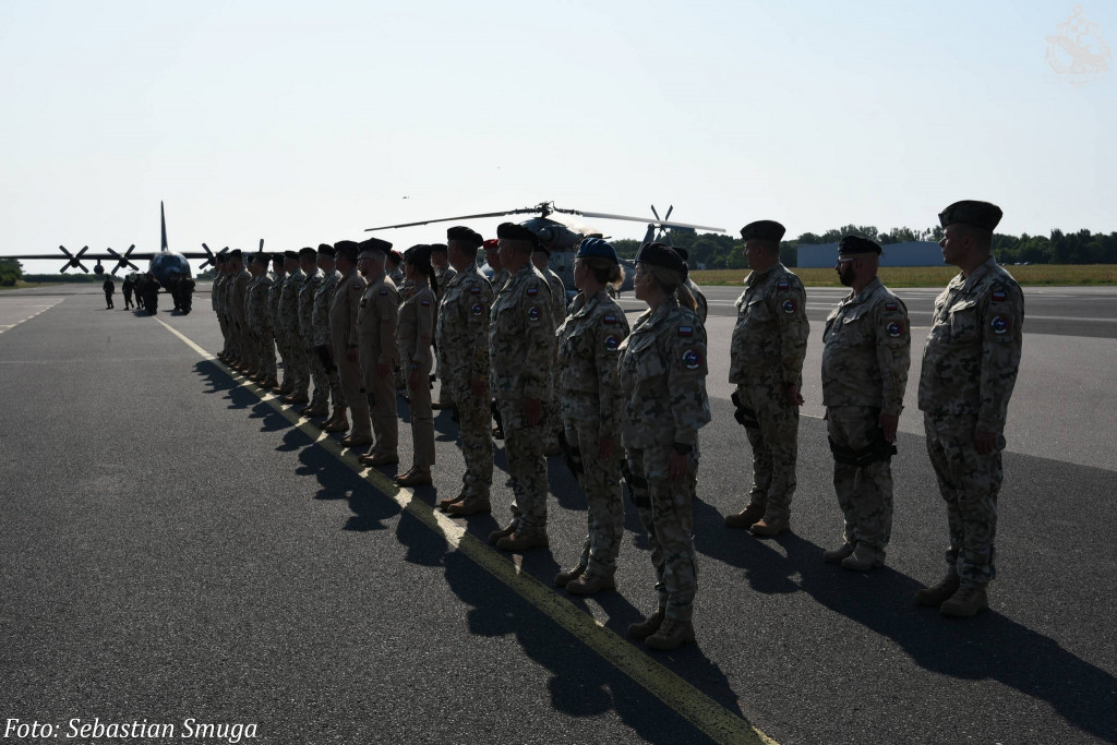 IV zmiana Polskiego Kontyngentu Wojskowego EU IRINI - pożegnanie w Gdyni Babich Dołach