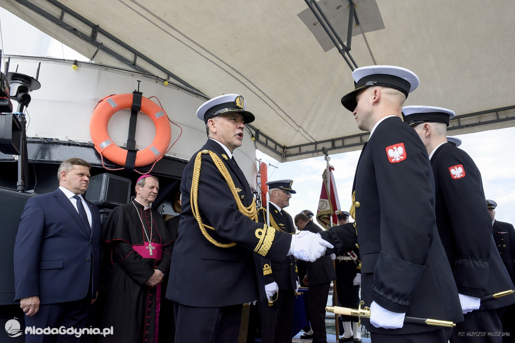 Promocja oficerska na pokładzie ORP Błyskawica