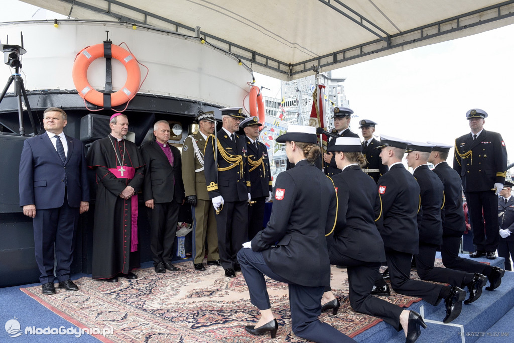 Promocja oficerska na pokładzie ORP Błyskawica