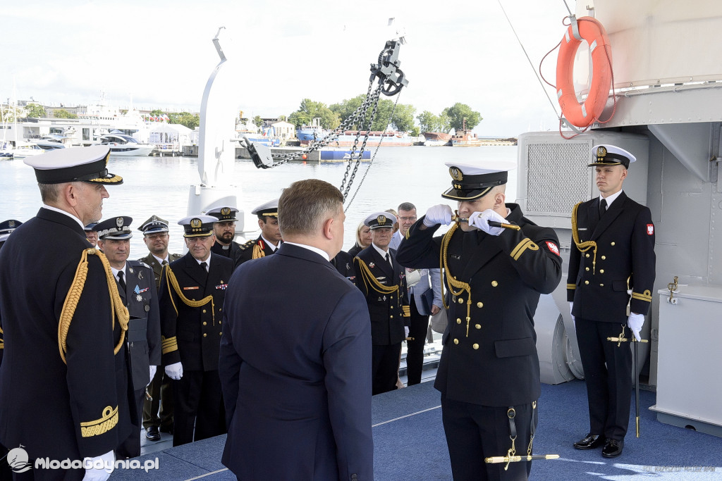 Promocja oficerska na pokładzie ORP Błyskawica