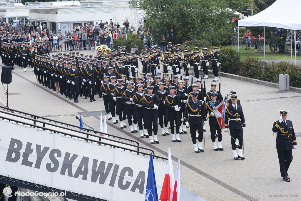Promocja oficerska na pokładzie ORP Błyskawica