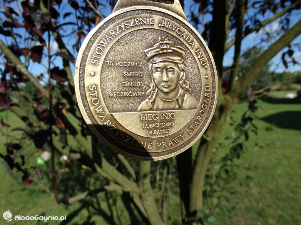 Bieg Inki - Lubichowo 04.09.2021 - bieg i medale