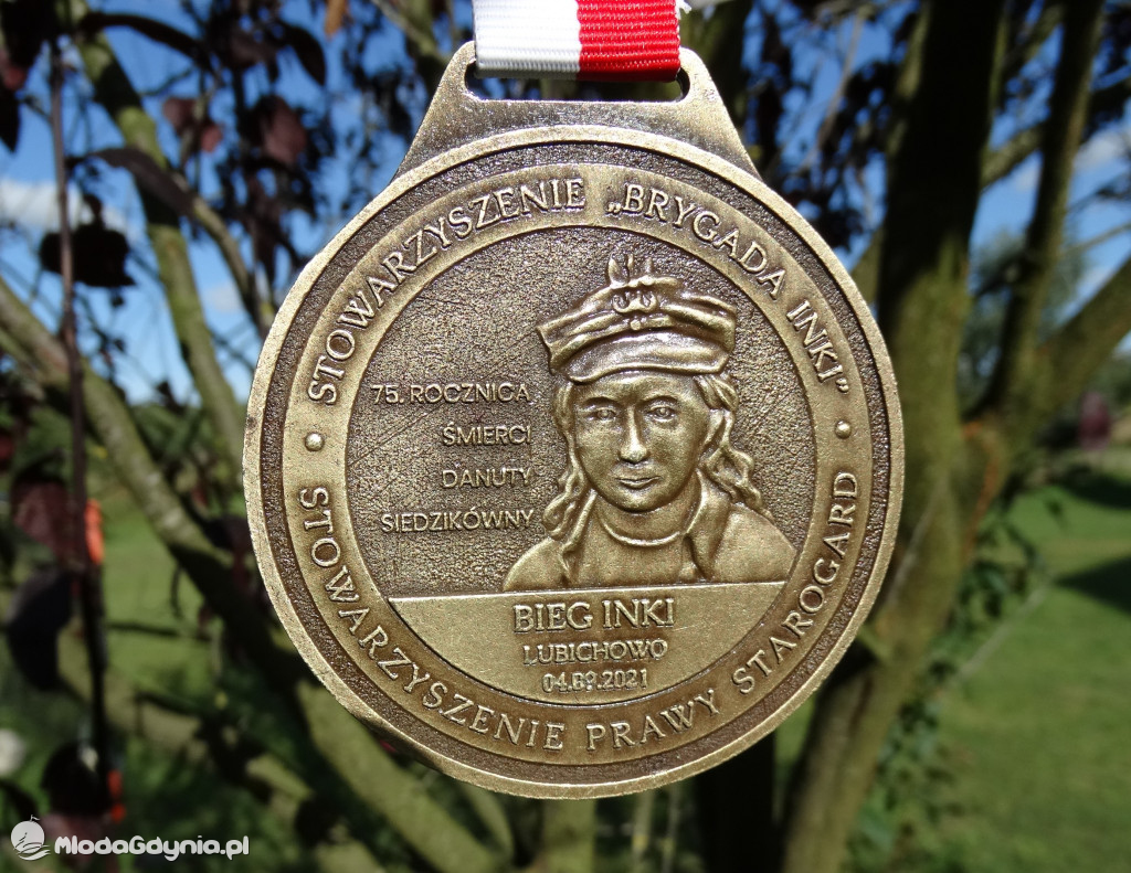 Bieg Inki - Lubichowo 04.09.2021 - bieg i medale