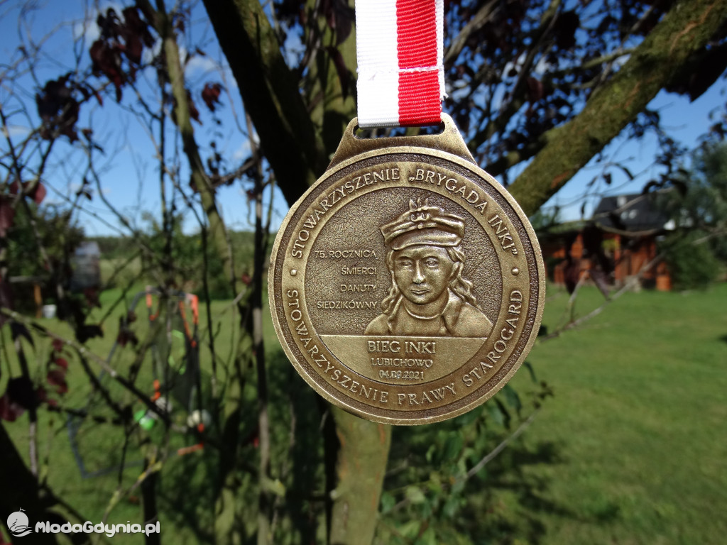 Bieg Inki - Lubichowo 04.09.2021 - bieg i medale