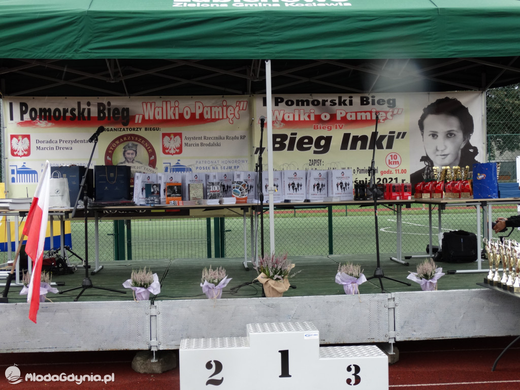 Bieg Inki - Lubichowo 04.09.2021 - bieg i medale