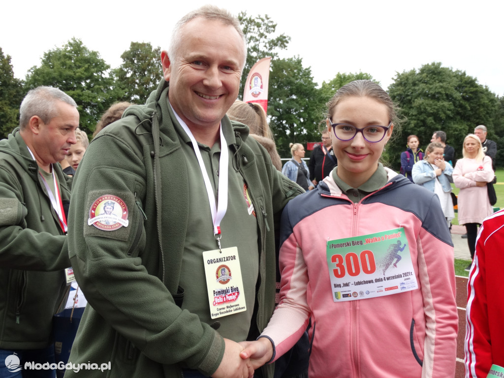 Bieg Inki - Lubichowo 04.09.2021 - bieg i medale