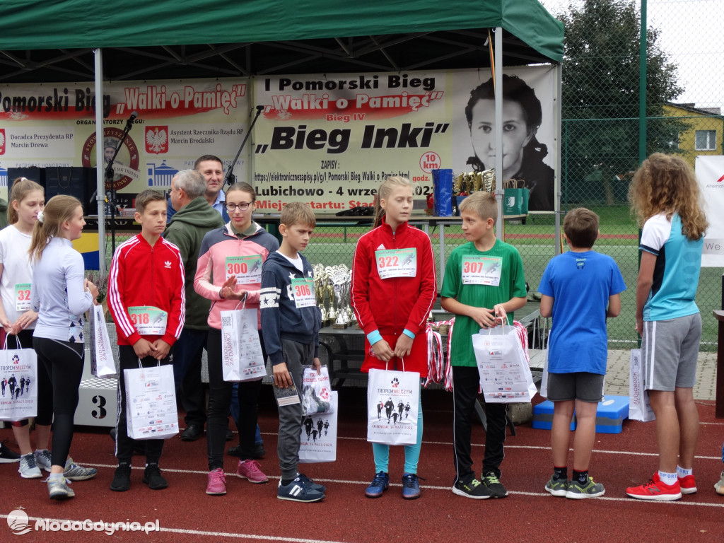 Bieg Inki - Lubichowo 04.09.2021 - bieg i medale