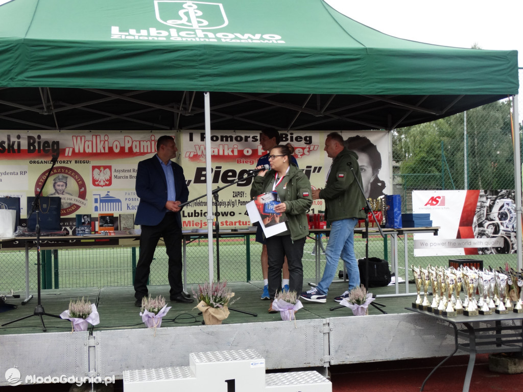 Bieg Inki - Lubichowo 04.09.2021 - wręczenie pucharów