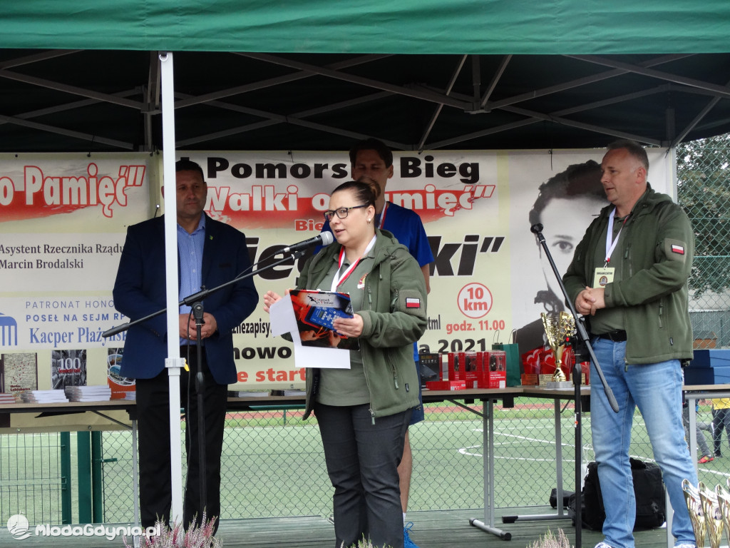 Bieg Inki - Lubichowo 04.09.2021 - wręczenie pucharów