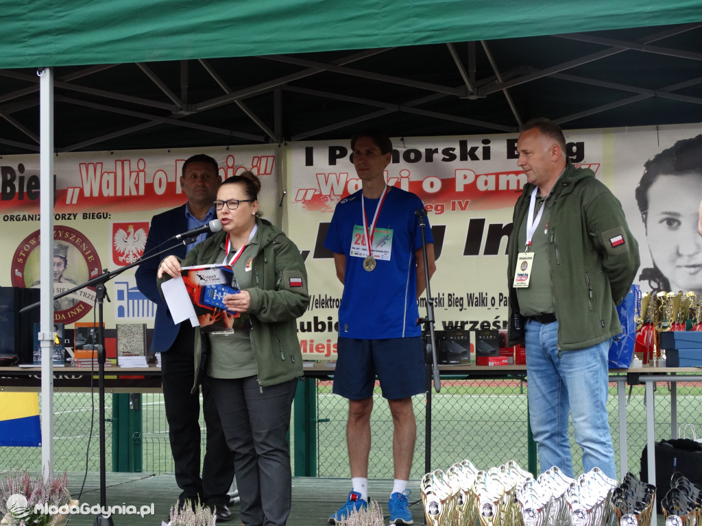 Bieg Inki - Lubichowo 04.09.2021 - wręczenie pucharów