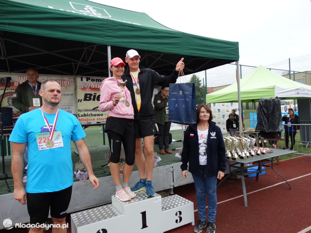 Bieg Inki - Lubichowo 04.09.2021 - wręczenie pucharów