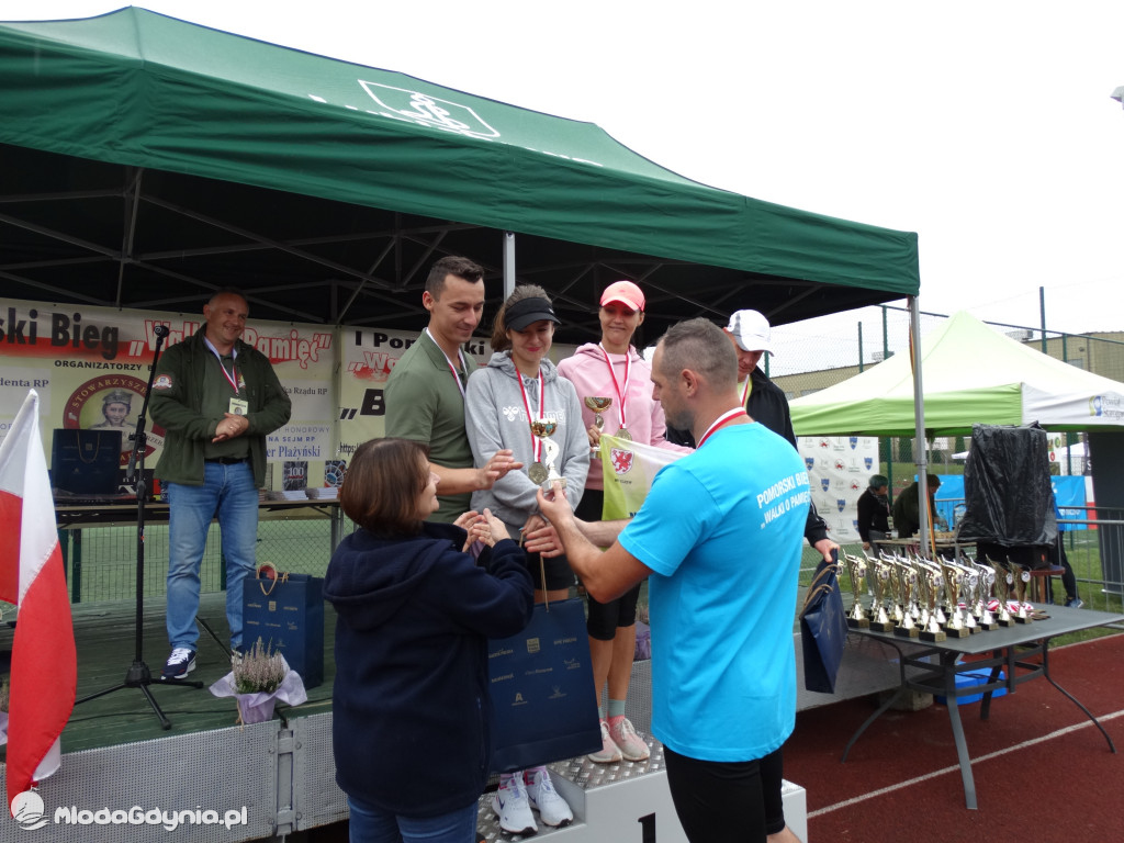 Bieg Inki - Lubichowo 04.09.2021 - wręczenie pucharów