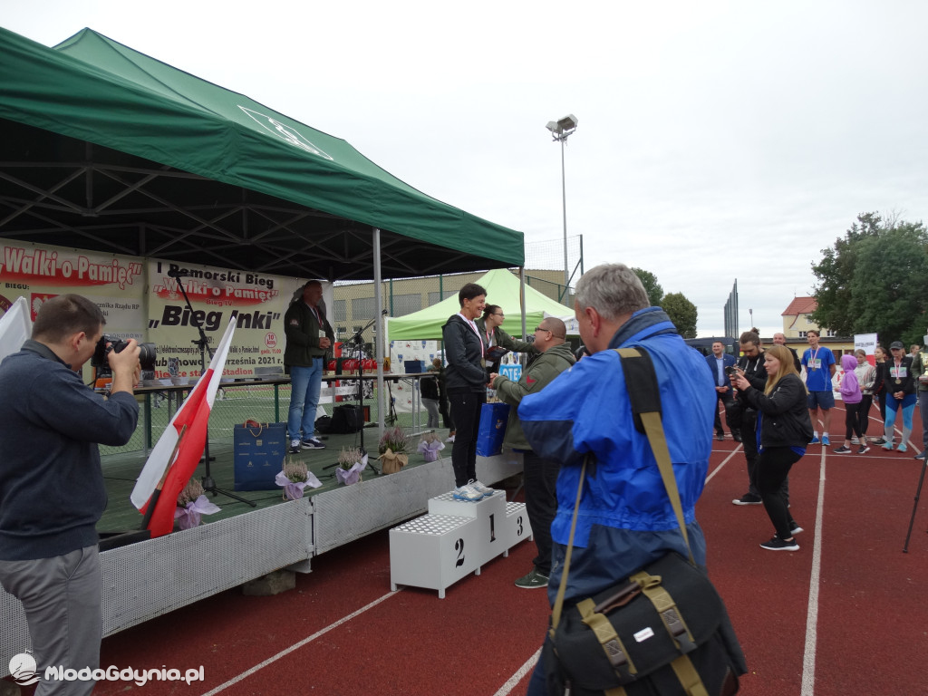 Bieg Inki - Lubichowo 04.09.2021 - wręczenie pucharów