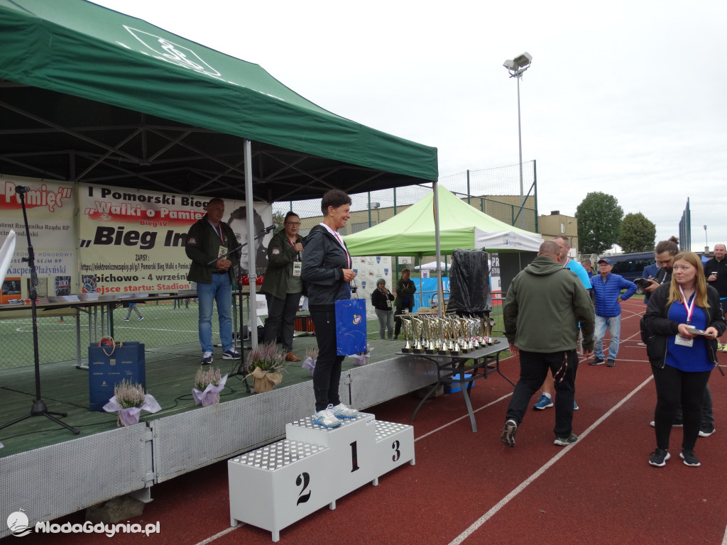 Bieg Inki - Lubichowo 04.09.2021 - wręczenie pucharów