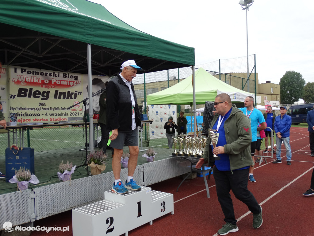 Bieg Inki - Lubichowo 04.09.2021 - wręczenie pucharów