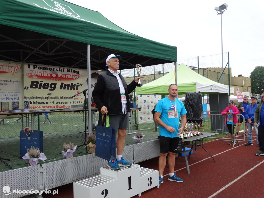 Bieg Inki - Lubichowo 04.09.2021 - wręczenie pucharów
