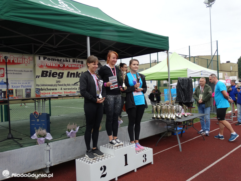 Bieg Inki - Lubichowo 04.09.2021 - wręczenie pucharów