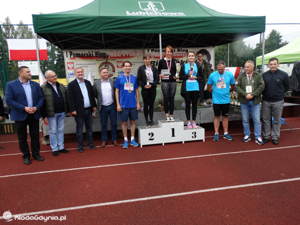 Bieg Inki - Lubichowo 04.09.2021 - wręczenie pucharów
