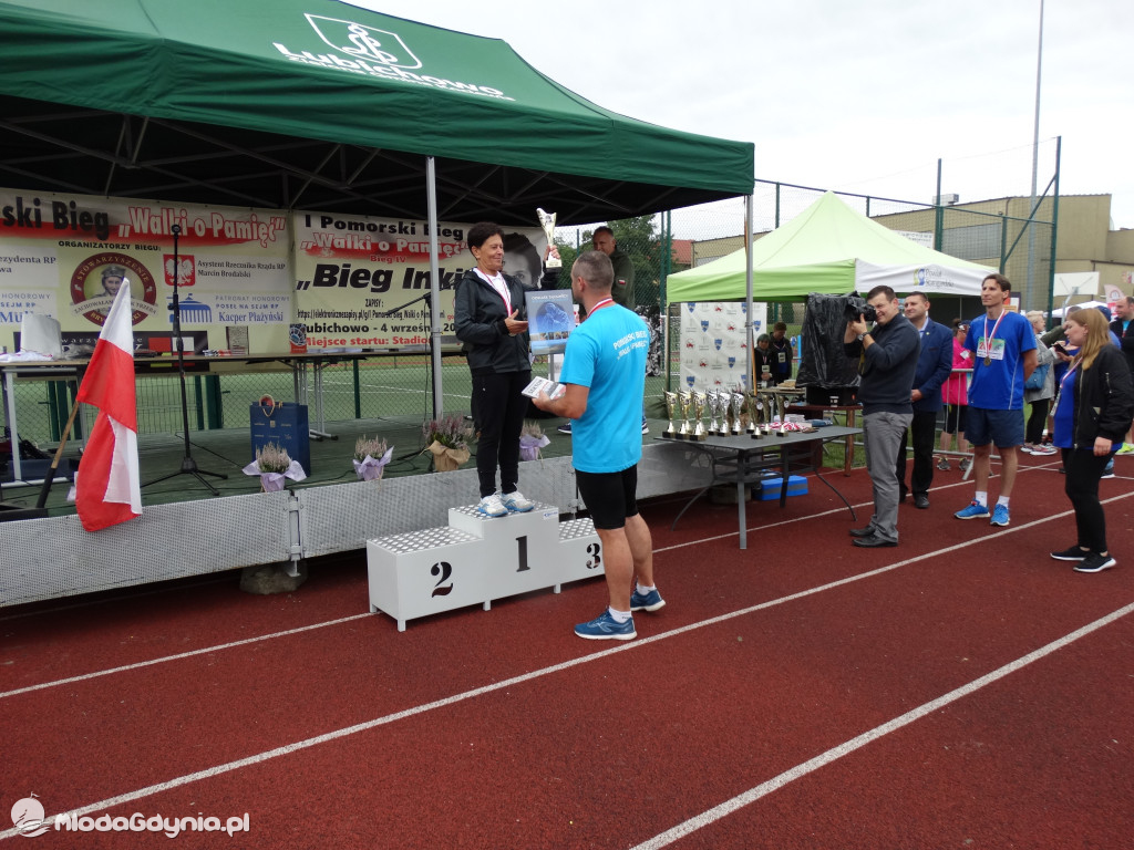 Bieg Inki - Lubichowo 04.09.2021 - wręczenie pucharów