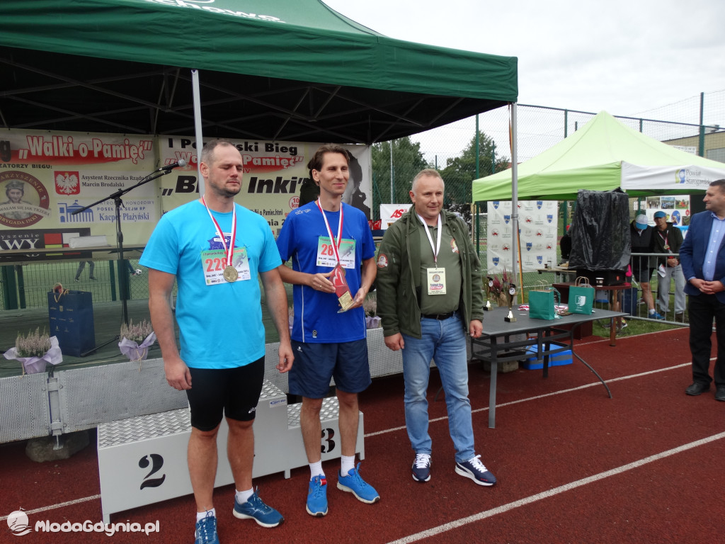 Bieg Inki - Lubichowo 04.09.2021 - wręczenie pucharów