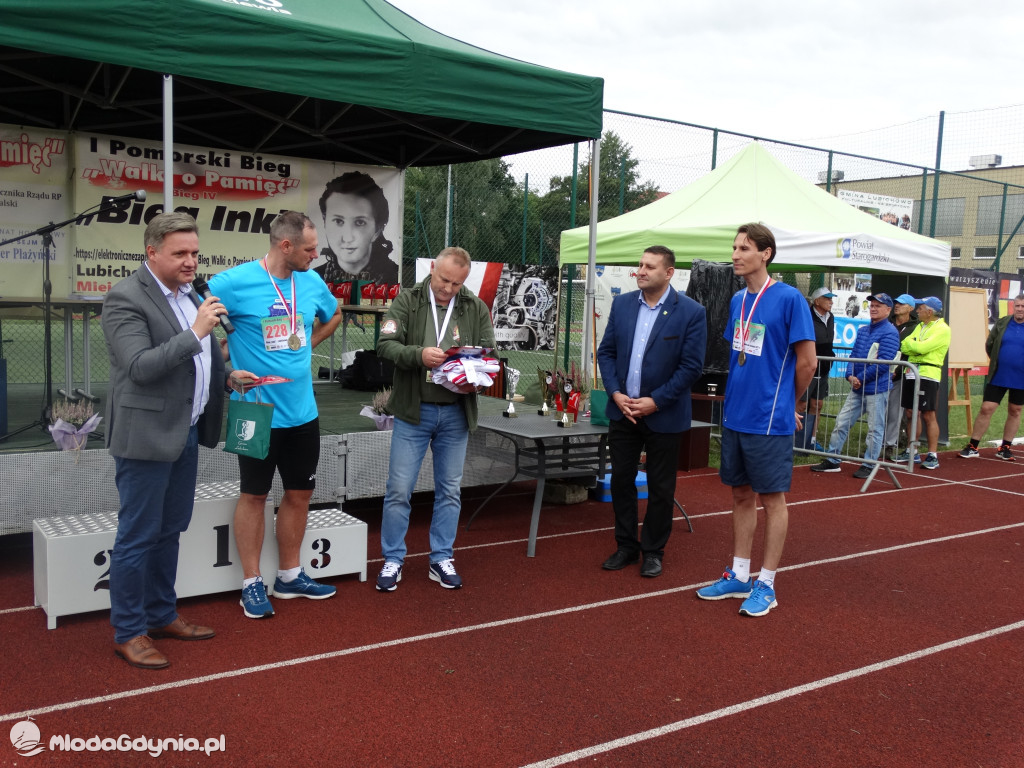 Bieg Inki - Lubichowo 04.09.2021 - wręczenie pucharów