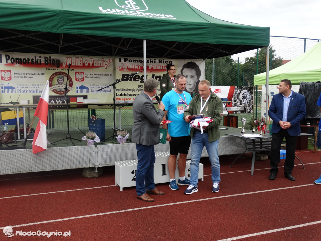 Bieg Inki - Lubichowo 04.09.2021 - wręczenie pucharów