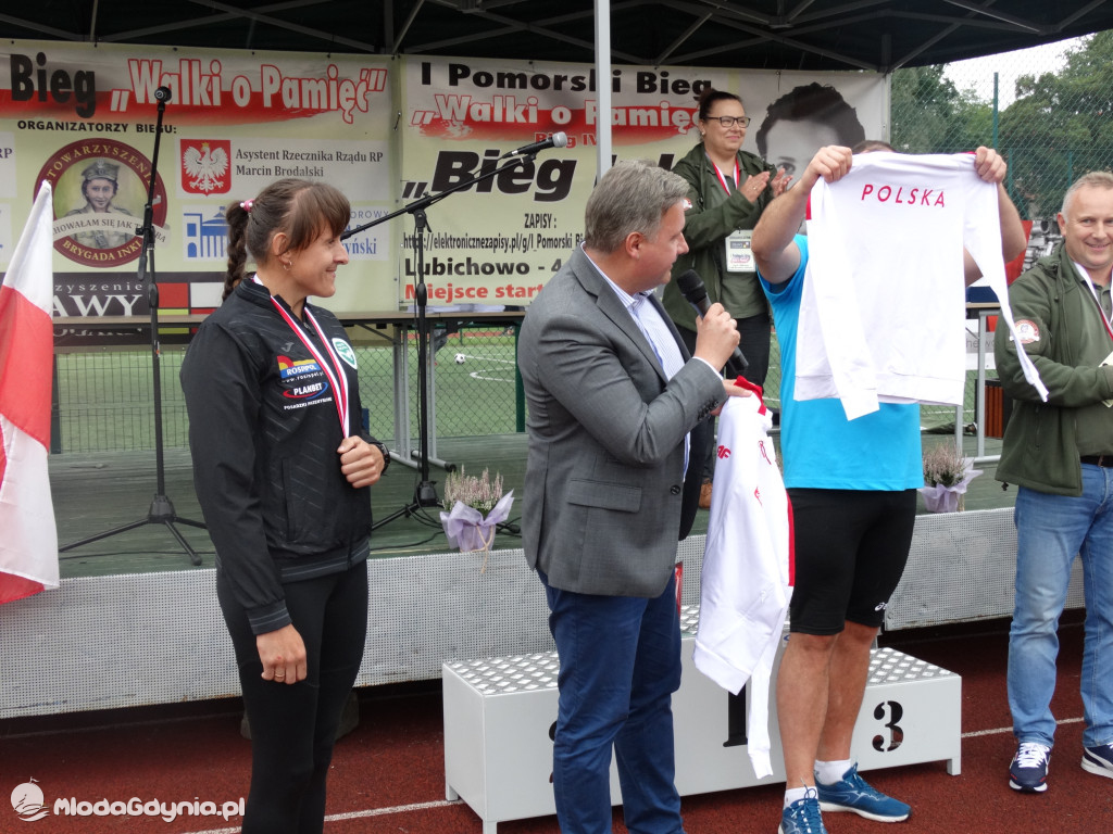 Bieg Inki - Lubichowo 04.09.2021 - wręczenie pucharów