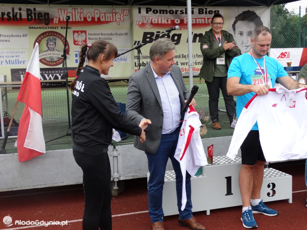 Bieg Inki - Lubichowo 04.09.2021 - wręczenie pucharów