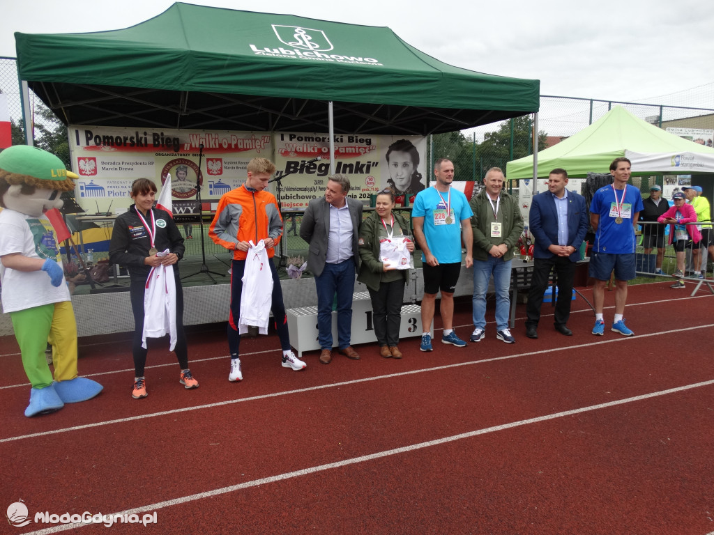Bieg Inki - Lubichowo 04.09.2021 - wręczenie pucharów