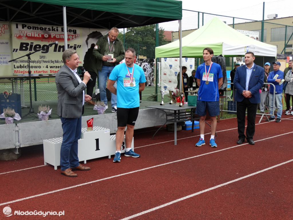 Bieg Inki - Lubichowo 04.09.2021 - wręczenie pucharów