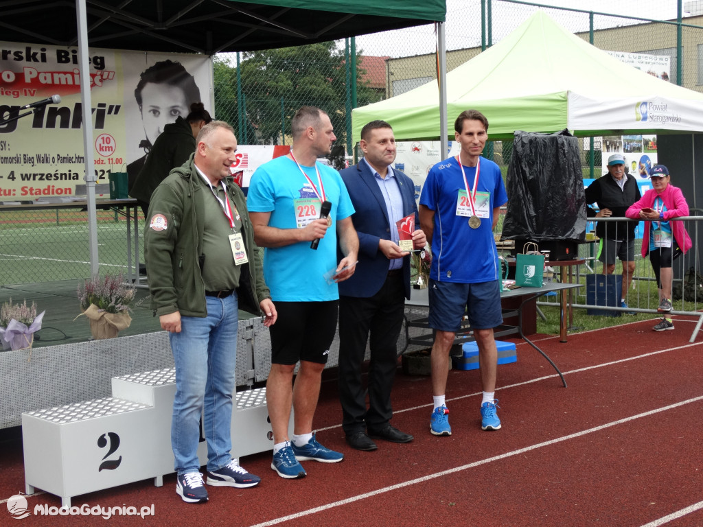 Bieg Inki - Lubichowo 04.09.2021 - wręczenie pucharów