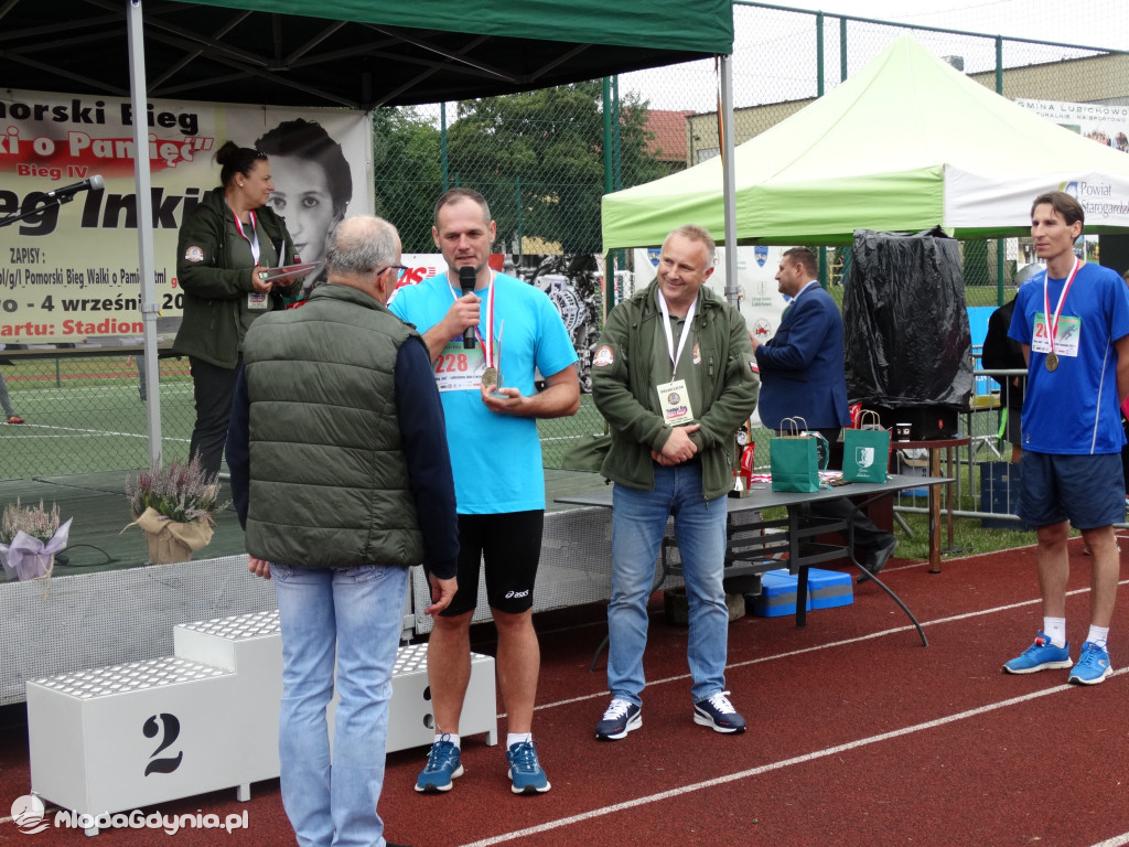 Bieg Inki - Lubichowo 04.09.2021 - wręczenie pucharów