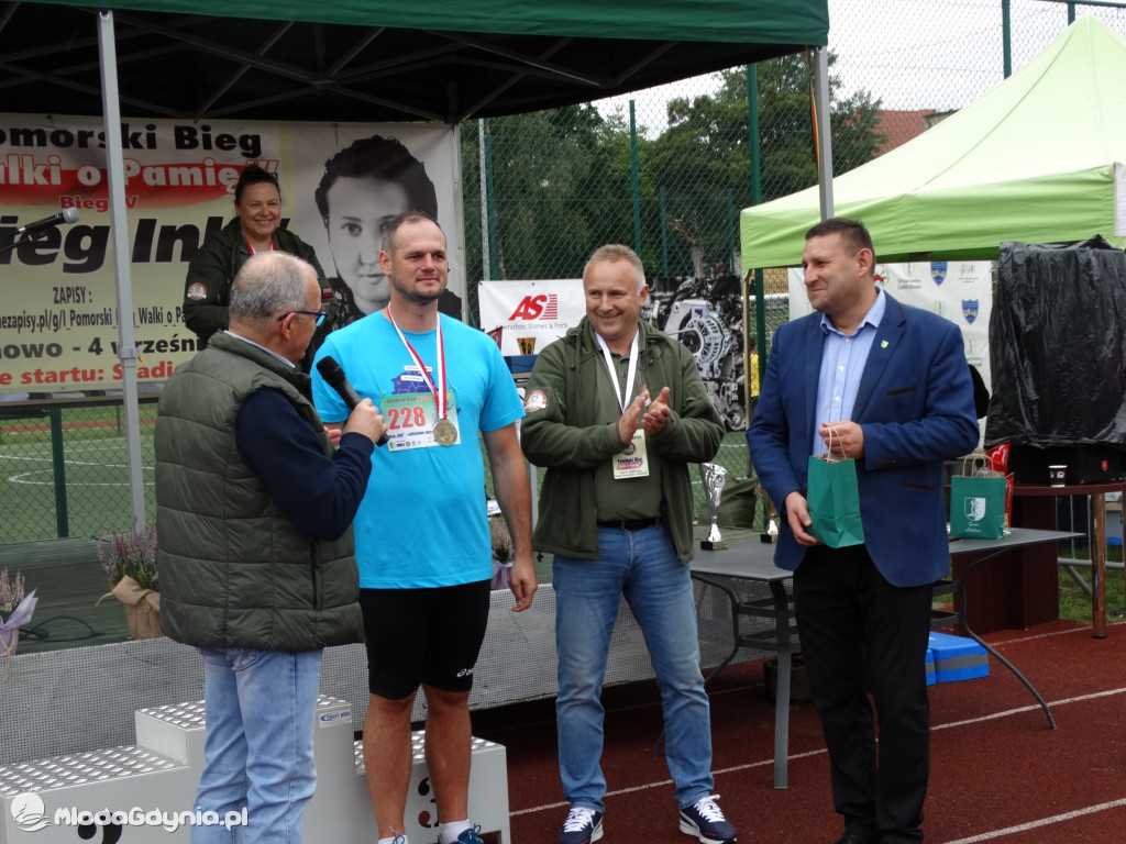 Bieg Inki - Lubichowo 04.09.2021 - wręczenie pucharów