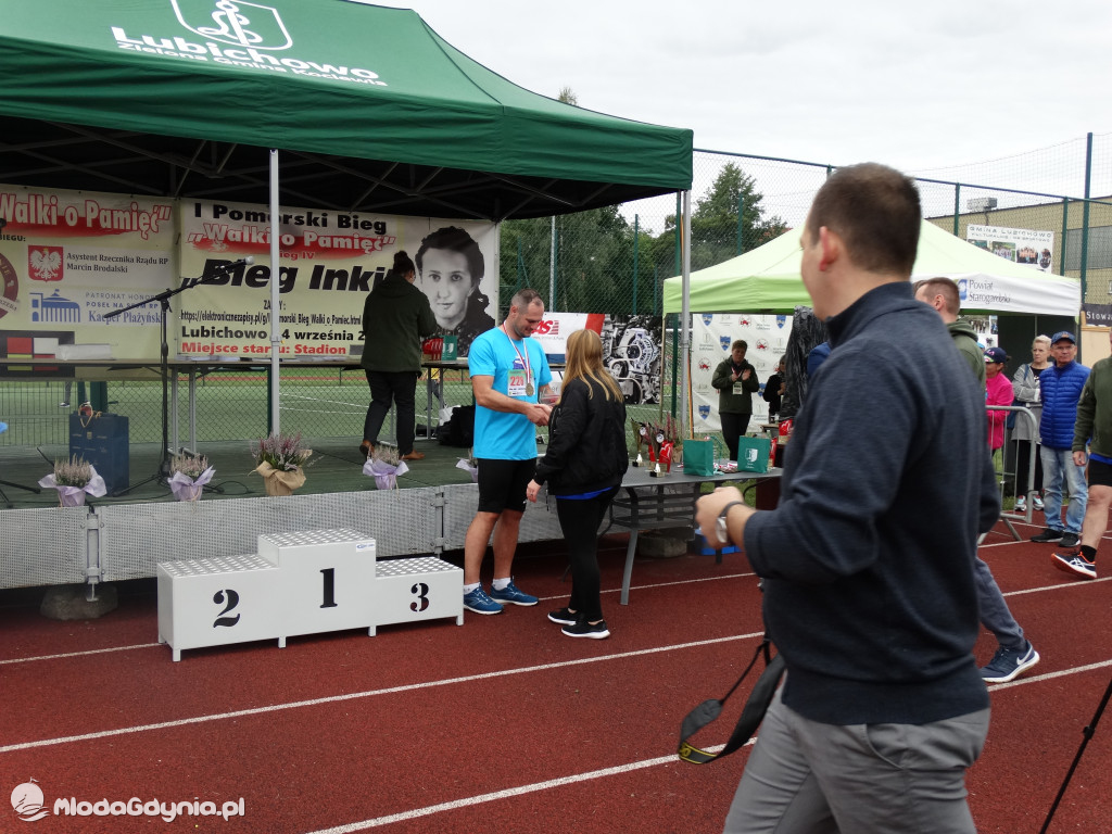 Bieg Inki - Lubichowo 04.09.2021 - wręczenie pucharów