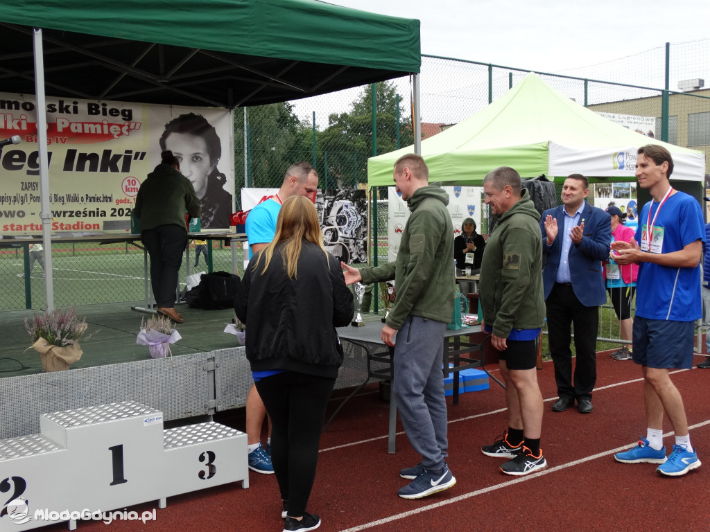Bieg Inki - Lubichowo 04.09.2021 - wręczenie pucharów