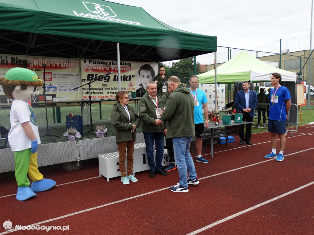 Bieg Inki - Lubichowo 04.09.2021 - wręczenie pucharów